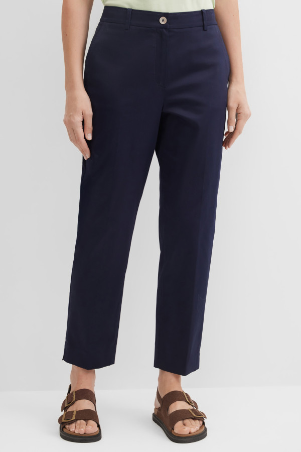 Брюки зауженные укороченные