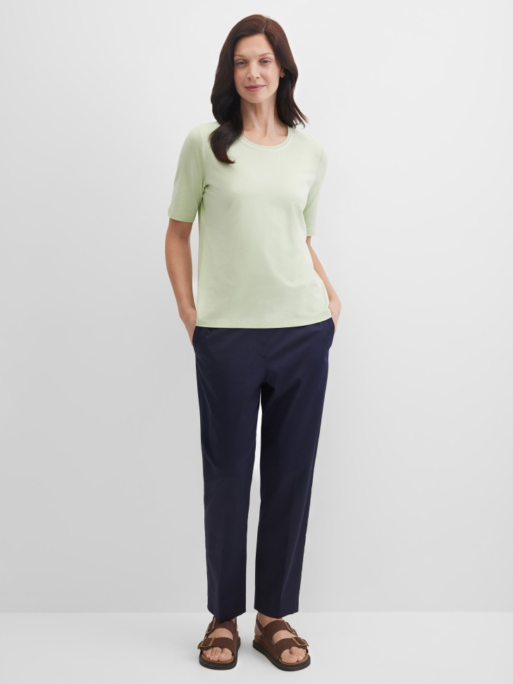 Брюки зауженные укороченные