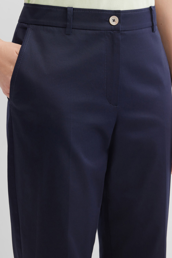 Брюки зауженные укороченные