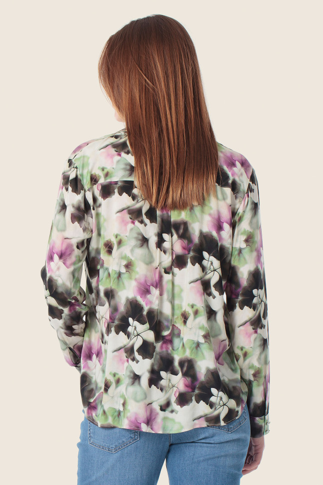 Блузка с цветочным принтом