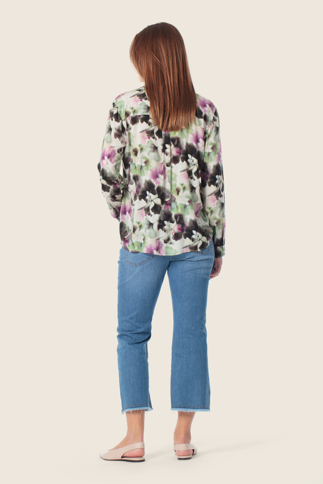 Блузка с цветочным принтом