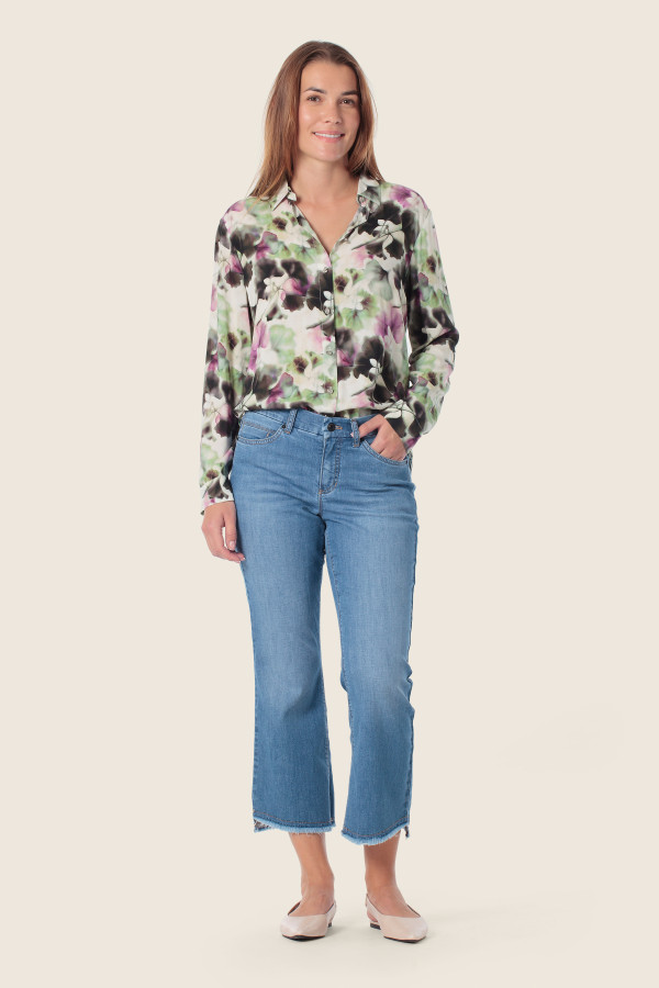 Блузка с цветочным принтом