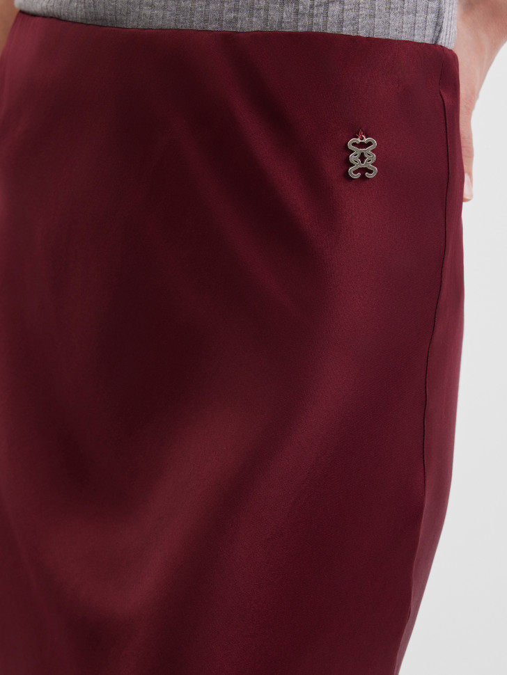 Юбка макси атласная