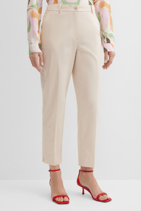 Брюки зауженные укороченные