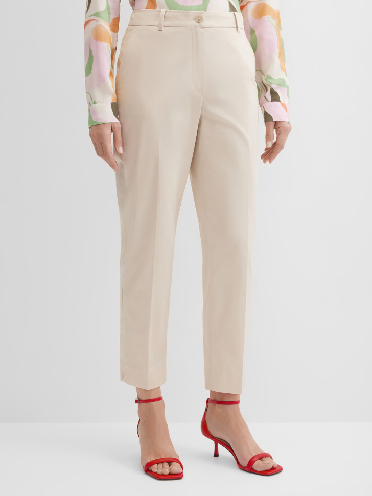 Брюки зауженные укороченные