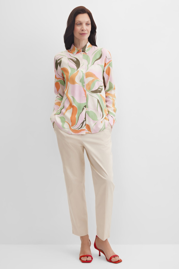 Брюки зауженные укороченные