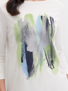 Лонгслив с абстрактным рисунком
