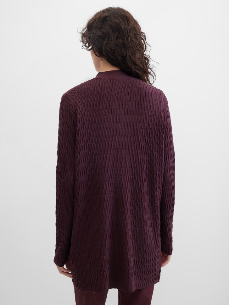 Кардиган трикотажный удлинённый