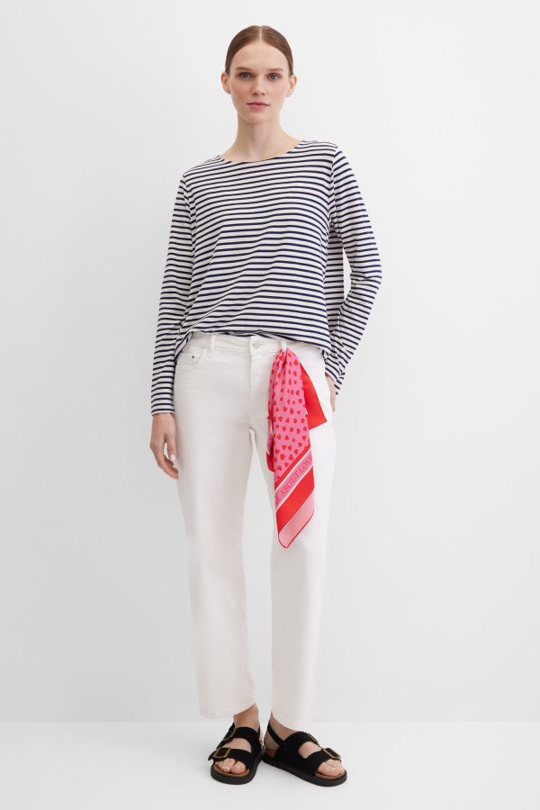 Платок с принтом в сердечки