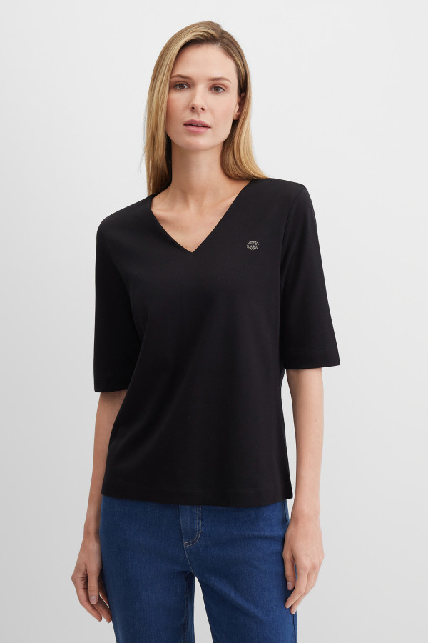 Футболка базовая прямая из хлопка Pima Cotton