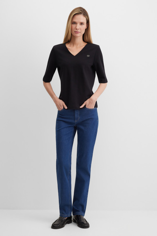 Футболка базовая прямая из хлопка Pima Cotton
