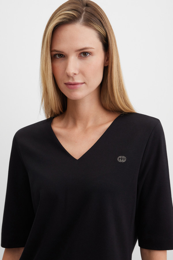 Футболка базовая прямая из хлопка Pima Cotton