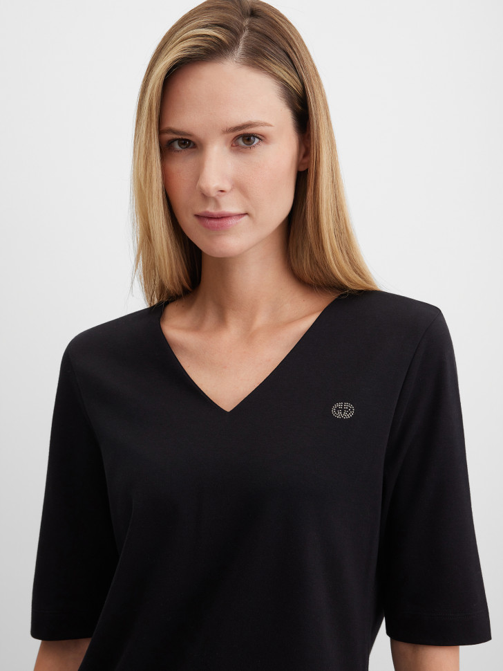 Футболка базовая прямая из хлопка Pima Cotton