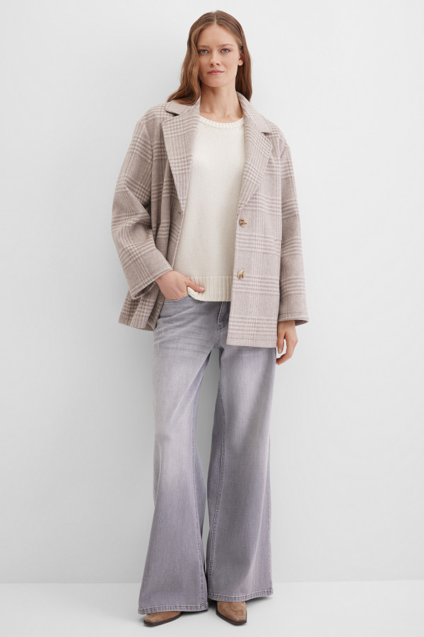 Полупальто однобортное