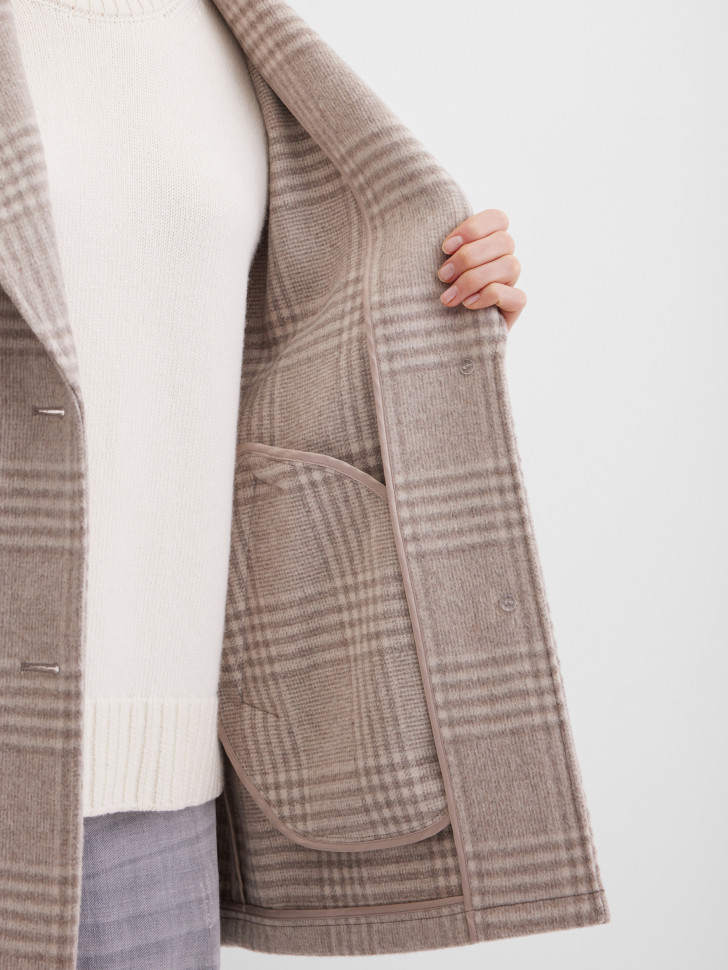 Полупальто однобортное