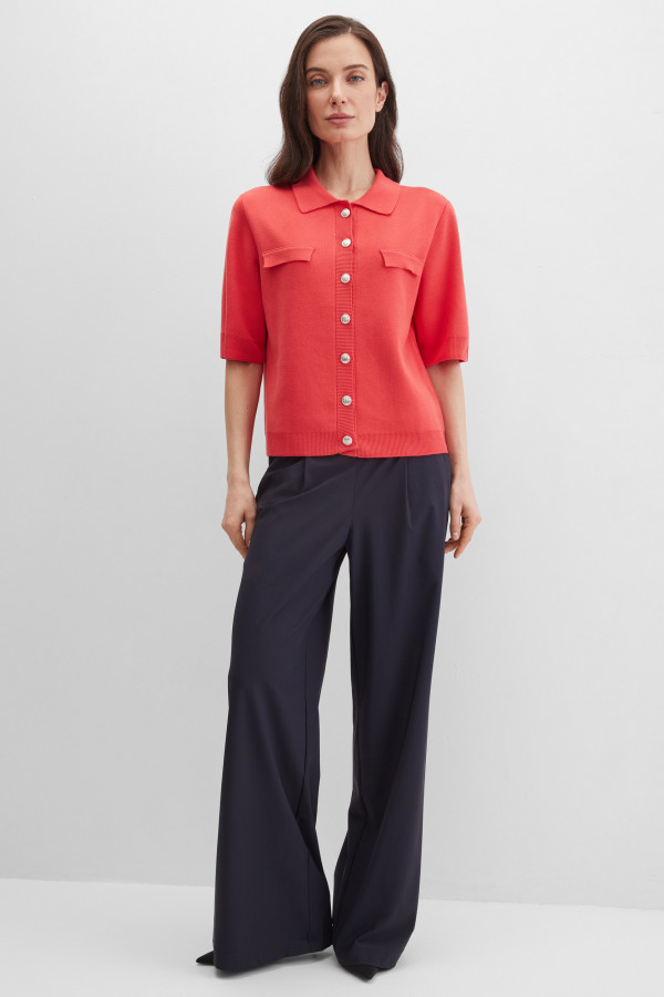 Кардиган с коротким рукавом