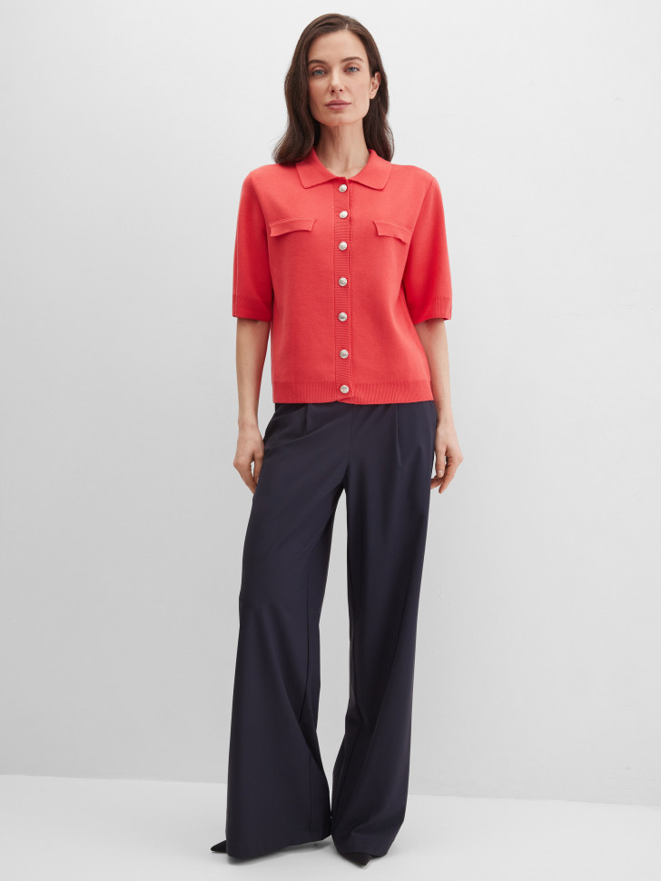 Кардиган с коротким рукавом