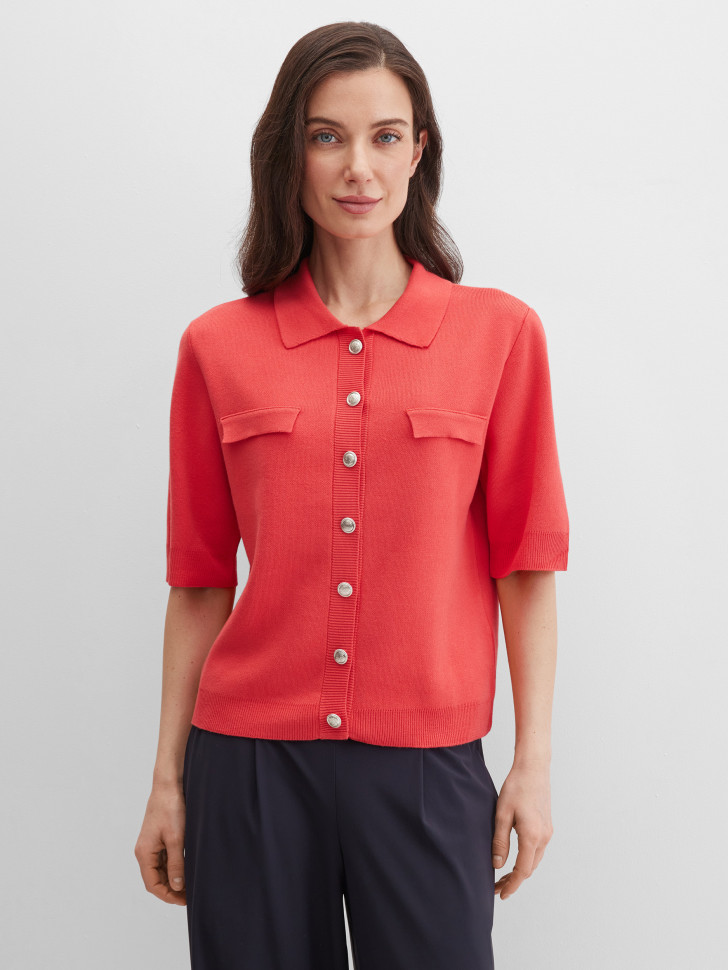 Кардиган с коротким рукавом