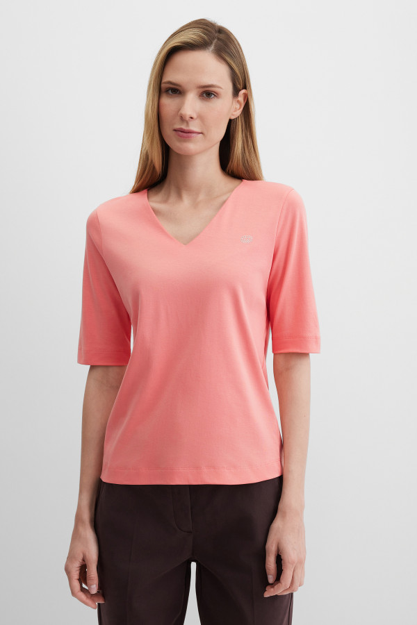 Футболка базовая прямая из хлопка Pima Cotton