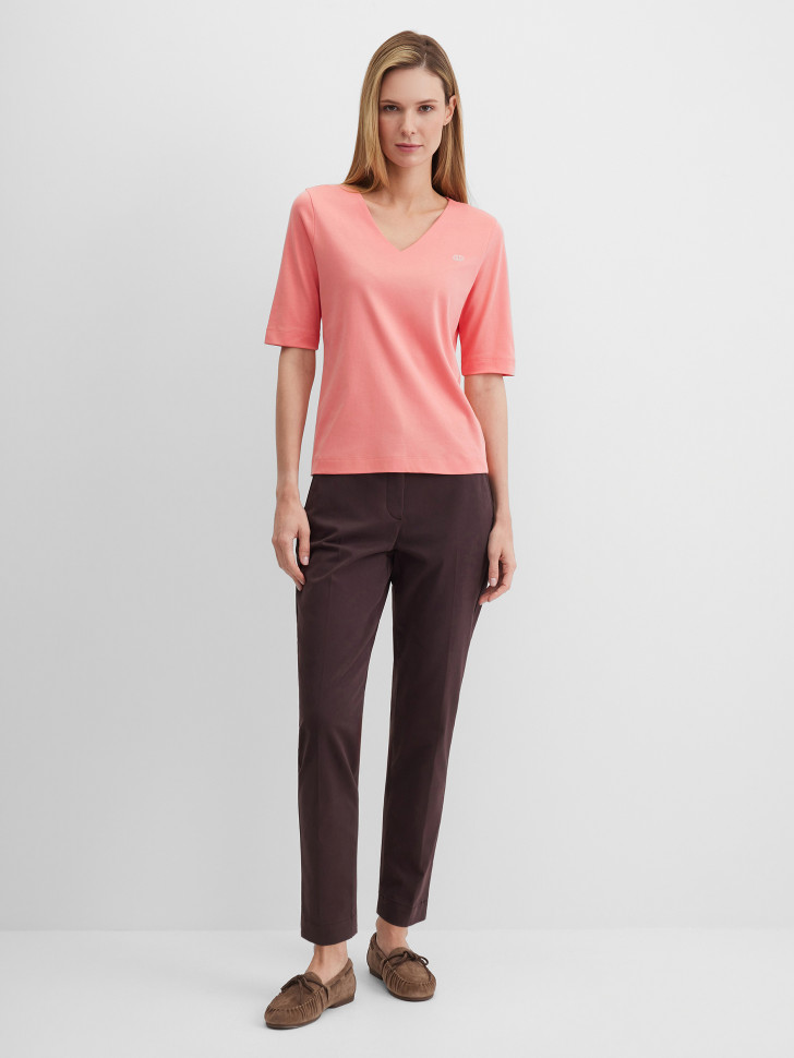 Футболка базовая прямая из хлопка Pima Cotton