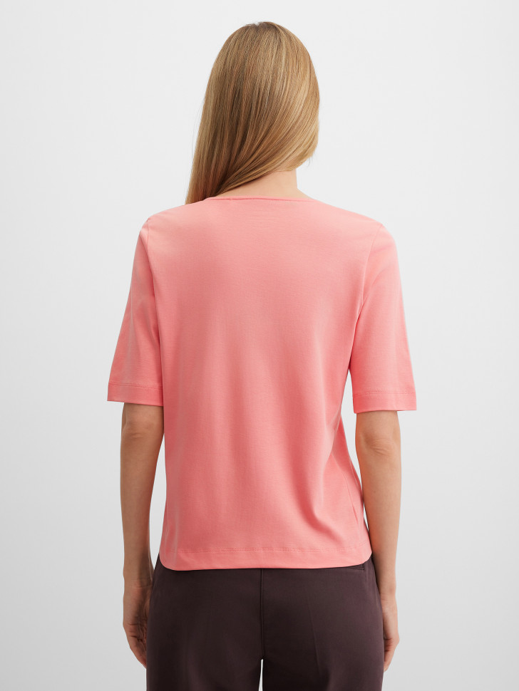 Футболка базовая прямая из хлопка Pima Cotton