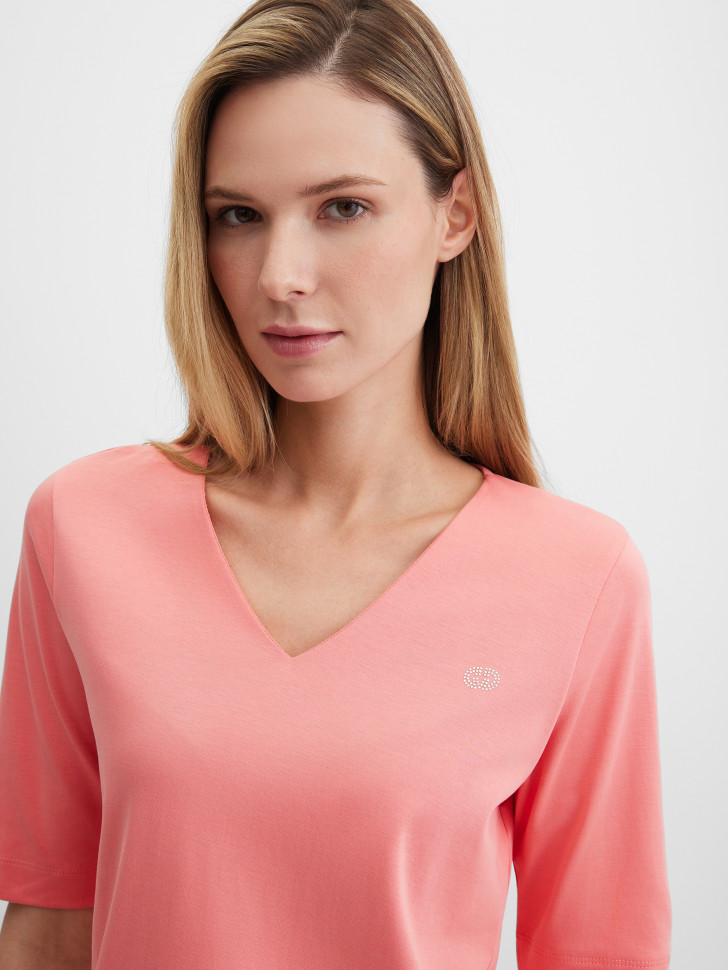 Футболка базовая прямая из хлопка Pima Cotton