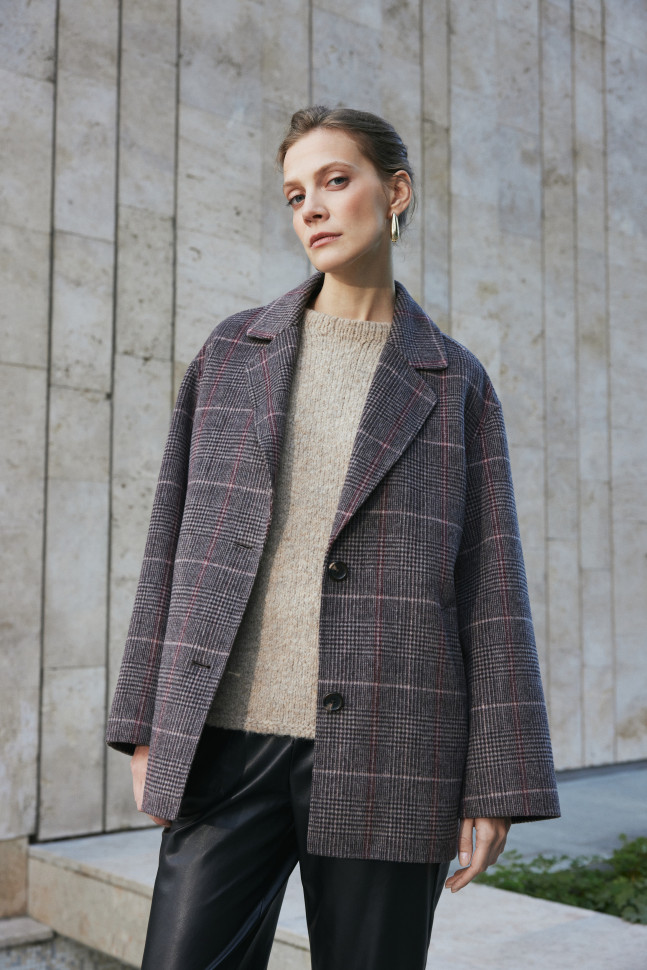 Полупальто однобортное