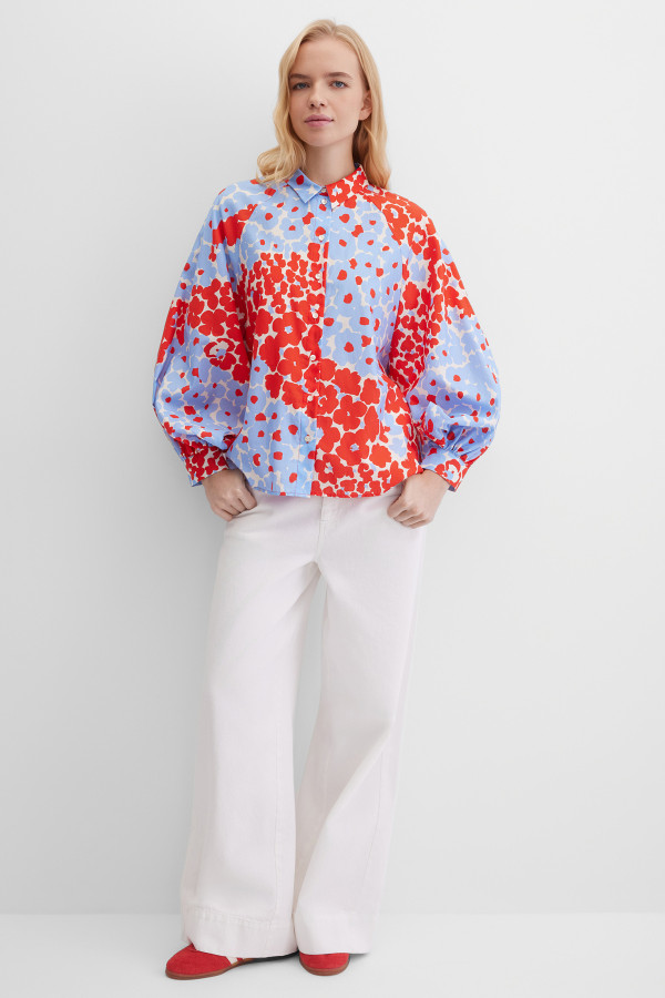 Блузка свободная