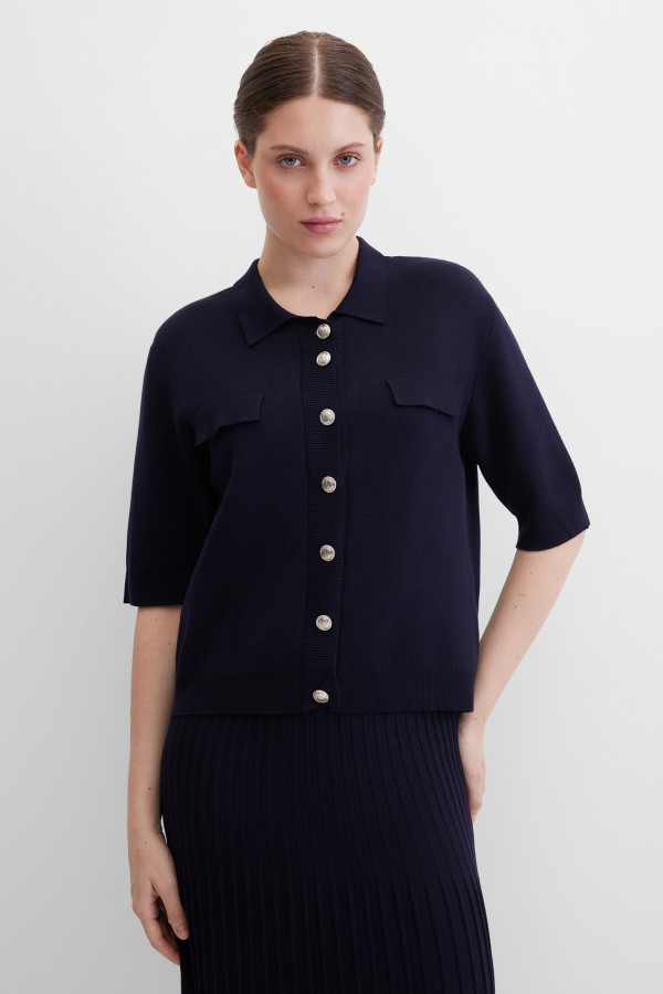 Кардиган с коротким рукавом