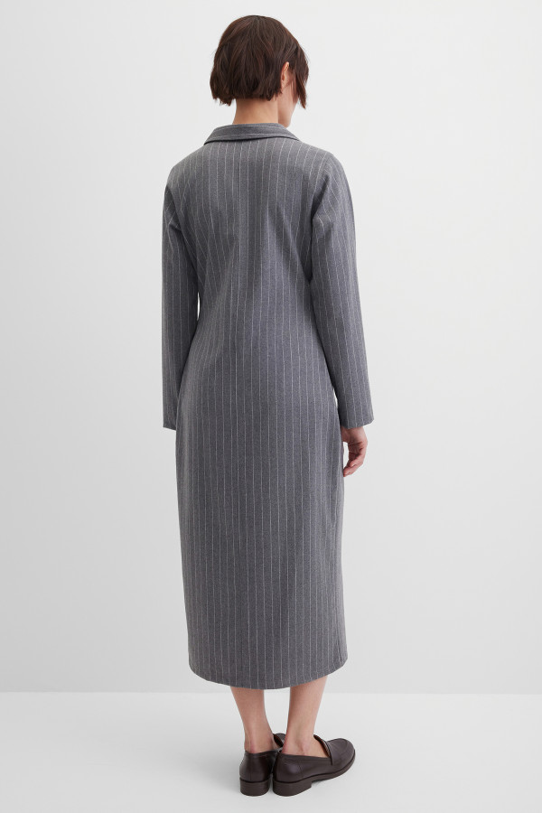 Платье-рубашка в полоску