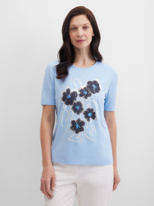 Футболка с цветочным принтом