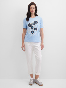 Футболка с цветочным принтом