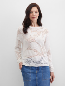 Джемпер ажурной вязки