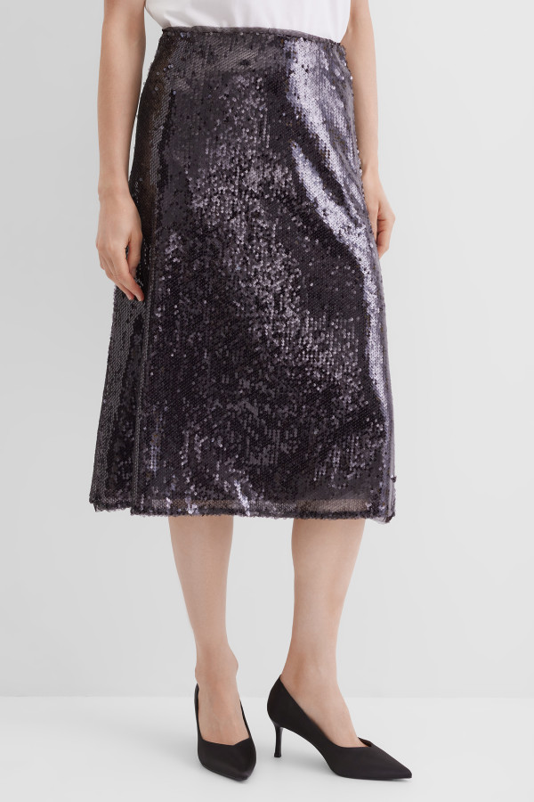 Юбка с пайетками