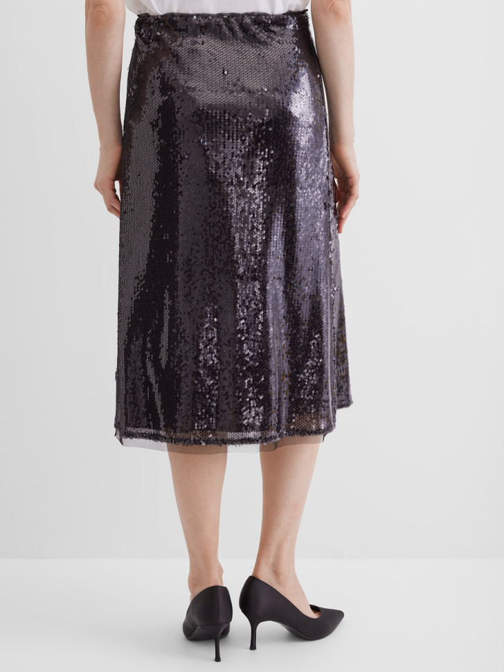 Юбка с пайетками