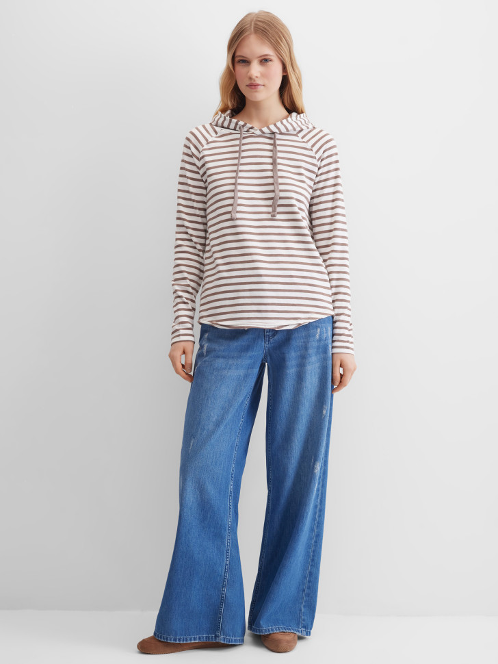 Лонгслив-худи с капюшоном