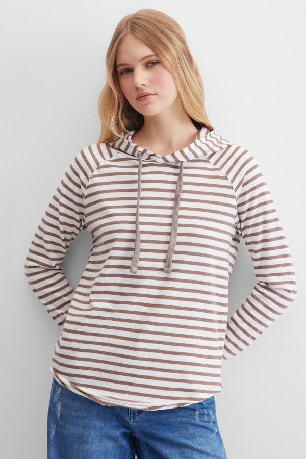 Лонгслив-худи с капюшоном