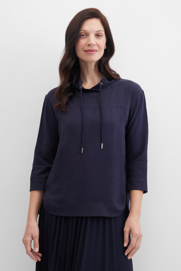 Лонгслив из жатой ткани