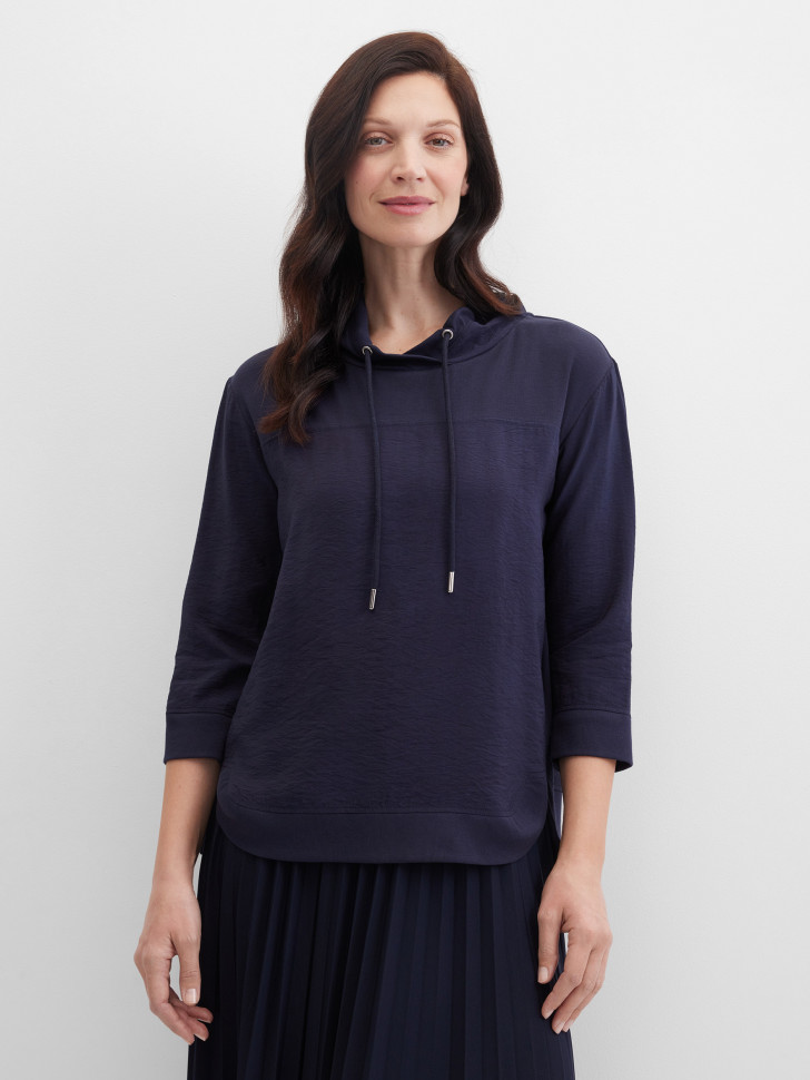 Лонгслив из жатой ткани