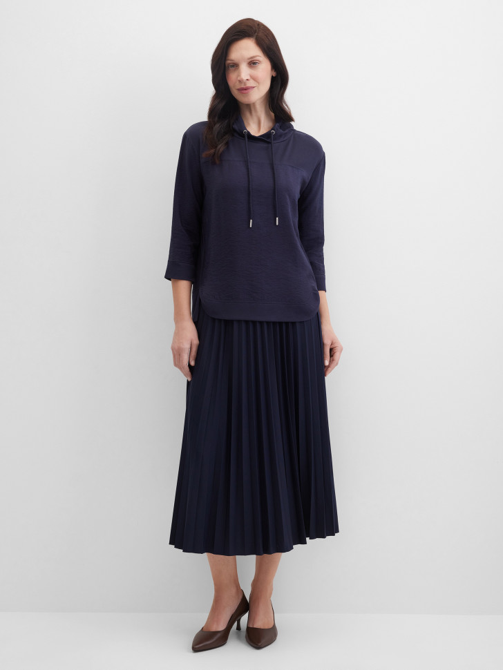 Лонгслив из жатой ткани