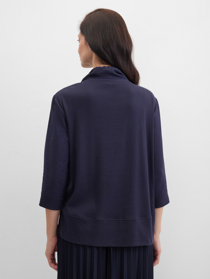 Лонгслив из жатой ткани