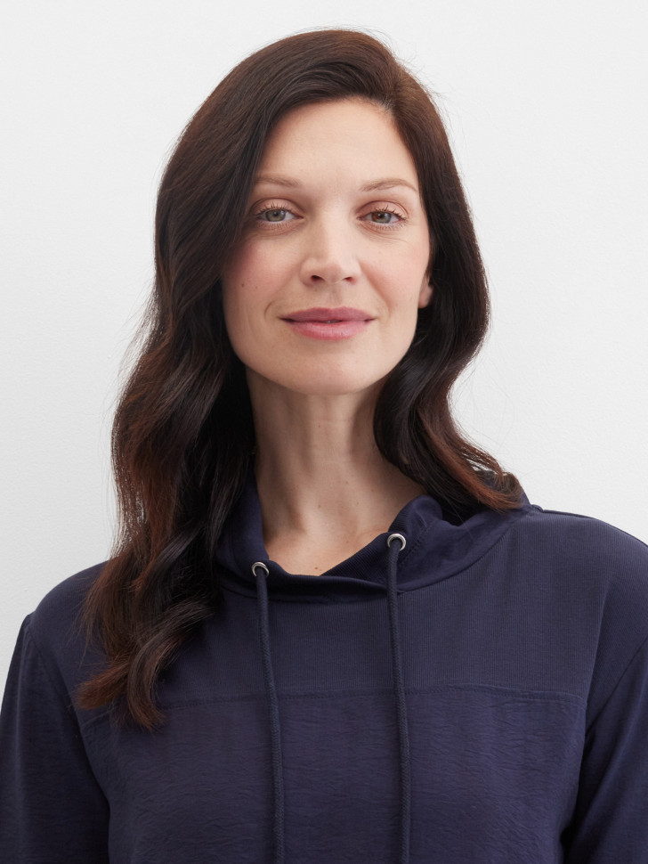 Лонгслив из жатой ткани