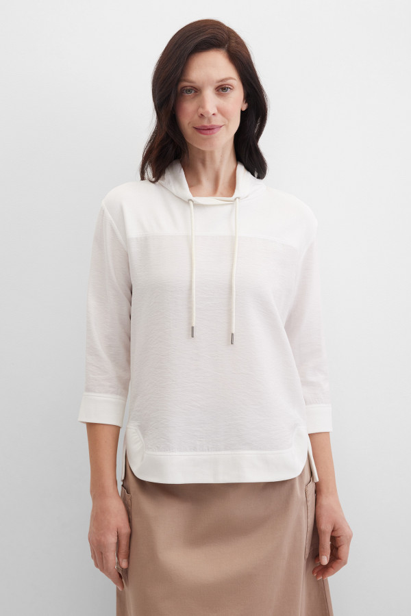 Лонгслив из жатой ткани