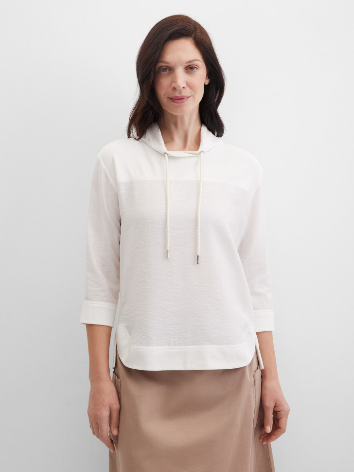 Лонгслив из жатой ткани