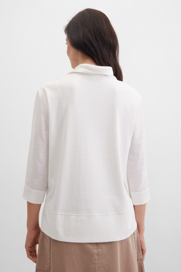 Лонгслив из жатой ткани