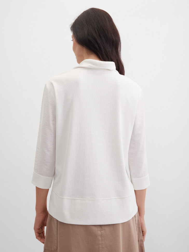 Лонгслив из жатой ткани