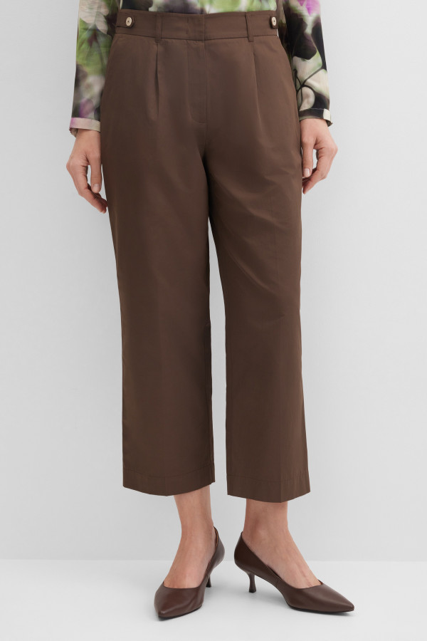 Брюки капри зауженные