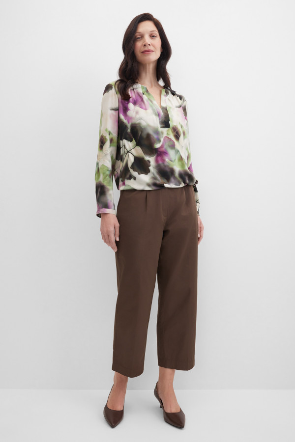 Брюки капри зауженные