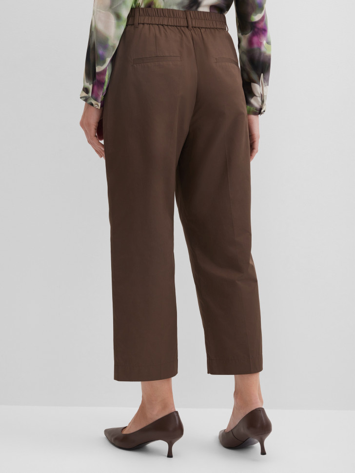 Брюки капри зауженные