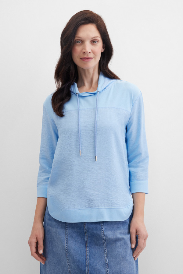 Лонгслив из жатой ткани